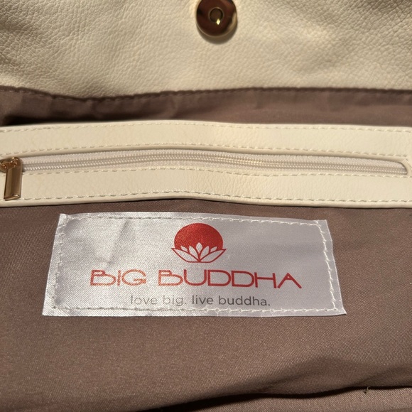 Big Buddha Ivory & Gold Large Satchel - Picture 6 of 7